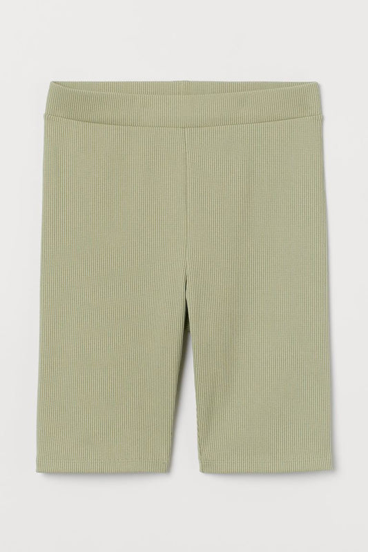 H&M Ribbed Cycling Shorts │Pastel Green│Medium│New With Tags