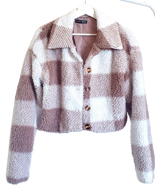 Shein Light Jacket │Brown&White│XS