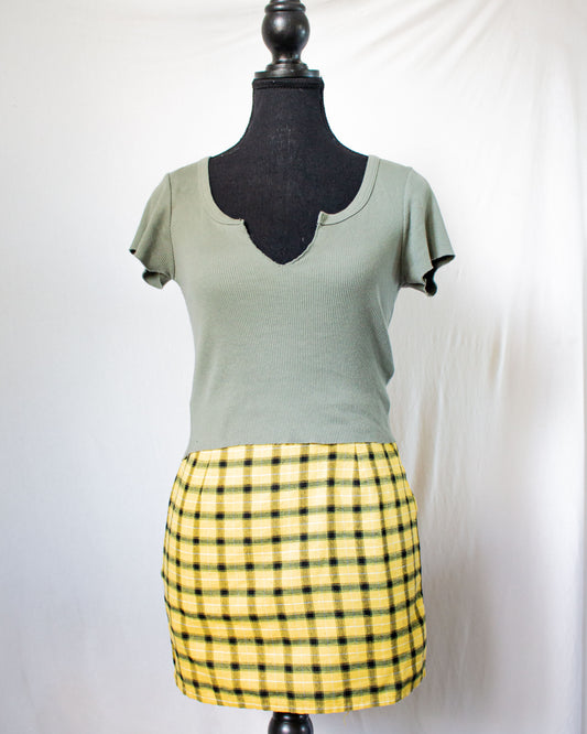 Crop Tshirt TopShop│Green│Small